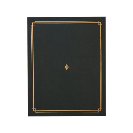 UPC: 0634680350034 | Gartner Studios 8.5 x 11 Certificate Holders Black/Gold 484783