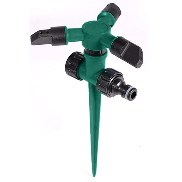 Aspersor de jardín giratorio automático de 360° - Material ABS - Cobertura de 26-32,8 pies - para riego, cuidado del césped y juegos infantiles al aire libre