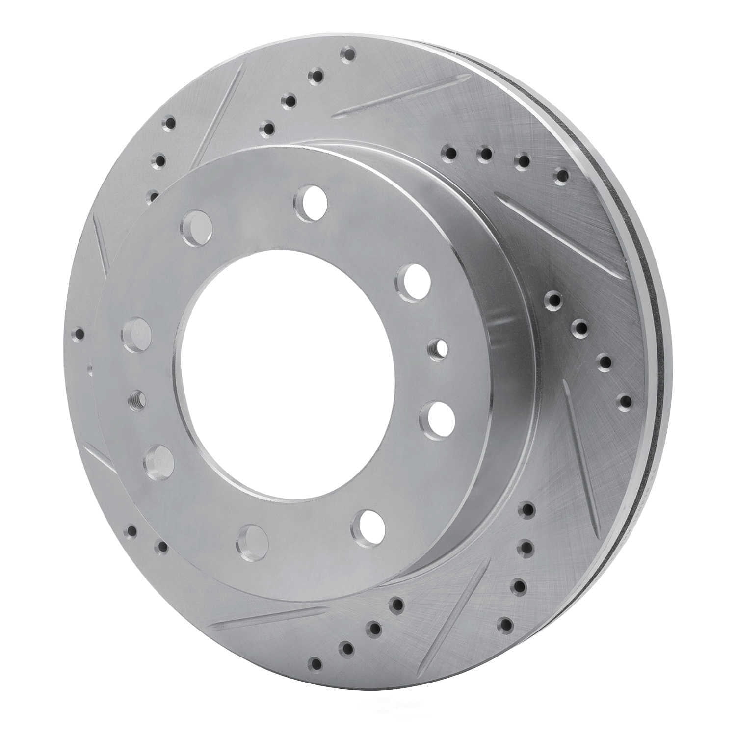 Dynamic Friction Company 631-54096L DFC Brake Rotor - Drilled And Slotted - Silver