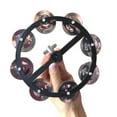 thumbnail image 2 of Portable Hi Hat Tambourine with Steel Bells for Drums and Percussion, 2 of 5