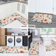 thumbnail image 5 of Pioneer Flower Floral Print Pattern Kitchen Rugs Sets Of 2,Anti Fatigue Kitchen Mat Rugs Non Slip Washable,Decorative Kitchen Floor Mats for Kitchen,Sink,Laundry,17"x30"+17"x47", 5 of 7
