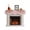 LightCoral, variant on Burnt Orange Pumpkins Fall Fireplace Mantel Scarf Cover 90"Wx17"L,Fireplace Mantel Shelf Top Runner,Thanksgiving Botanical Beige Mantle Dresser Scarves Table Runner for Holiday Party Living Room