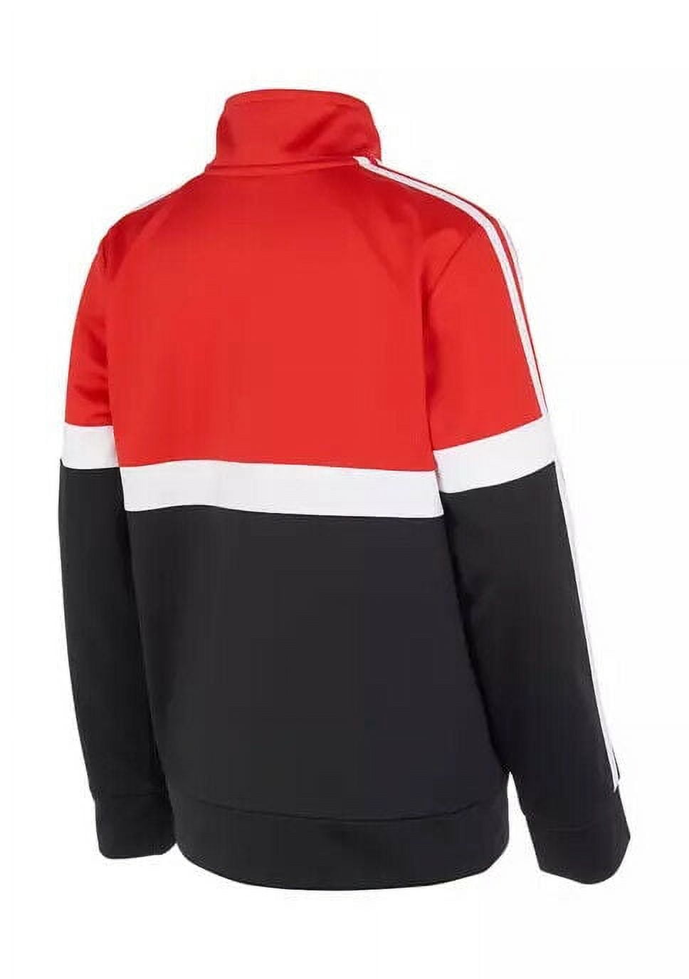 Adidas Boys Tricot Split Tricolor Track Jacket Size 7 AG6150 Red