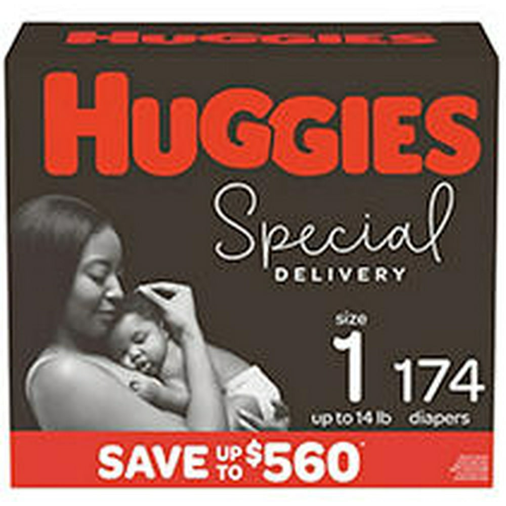 Huggies Special Delivery Hypoallergenic Baby Diapers, Size 1 174 ct