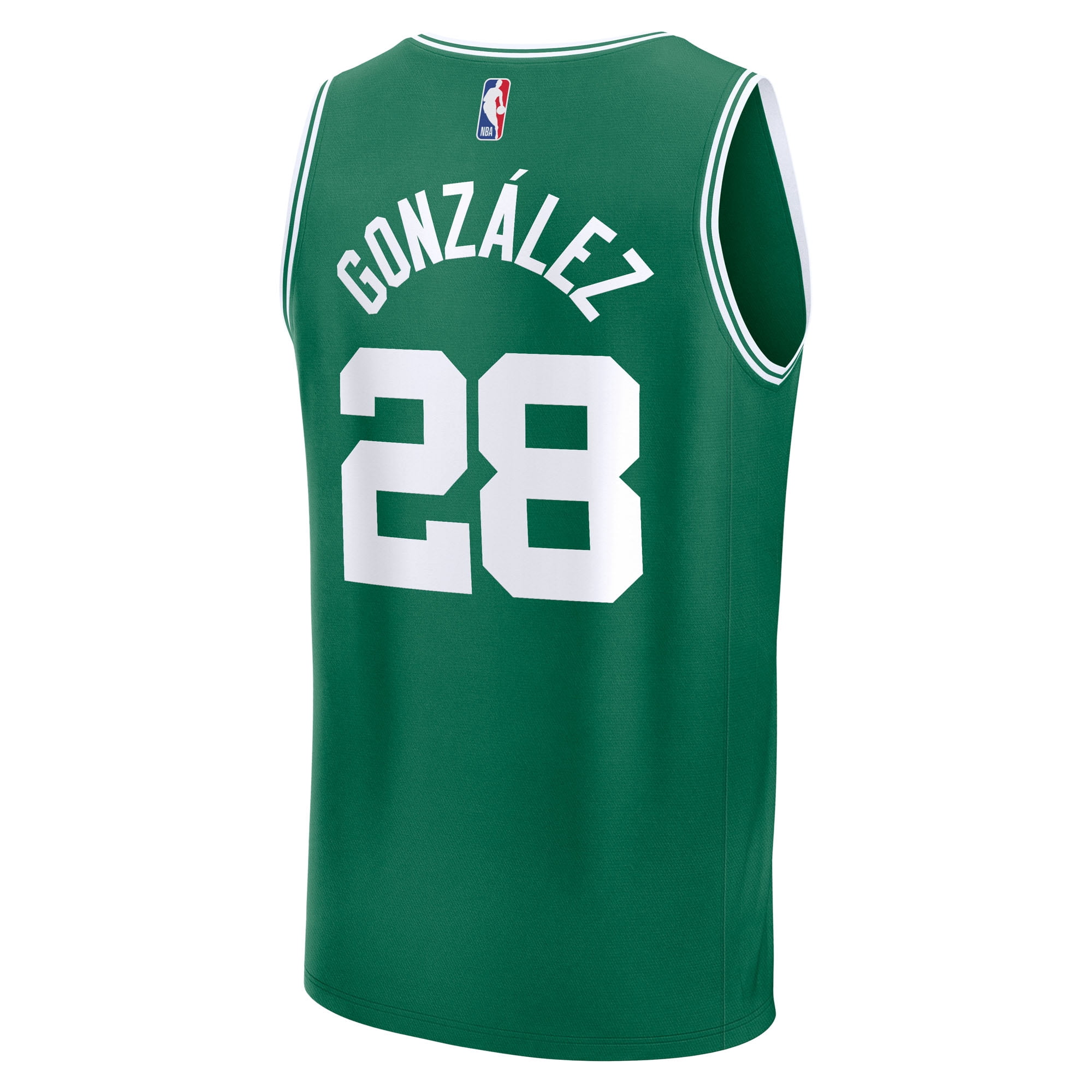 Youth Fanatics Hugo Gonzalez Kelly Green Boston Celtics 2025 NBA