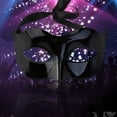 thumbnail image 5 of Disfraz de mascarada de los hombres Bola de media cara Máscara de ojos Máscara de fiesta sexy (Plata), 5 of 5