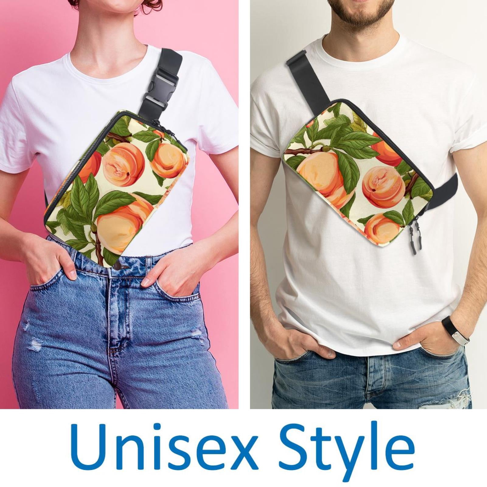 Peaches Waist Pack Running Belt Fanny Packs Lightweight Adjustable with Extension Strap Unisex