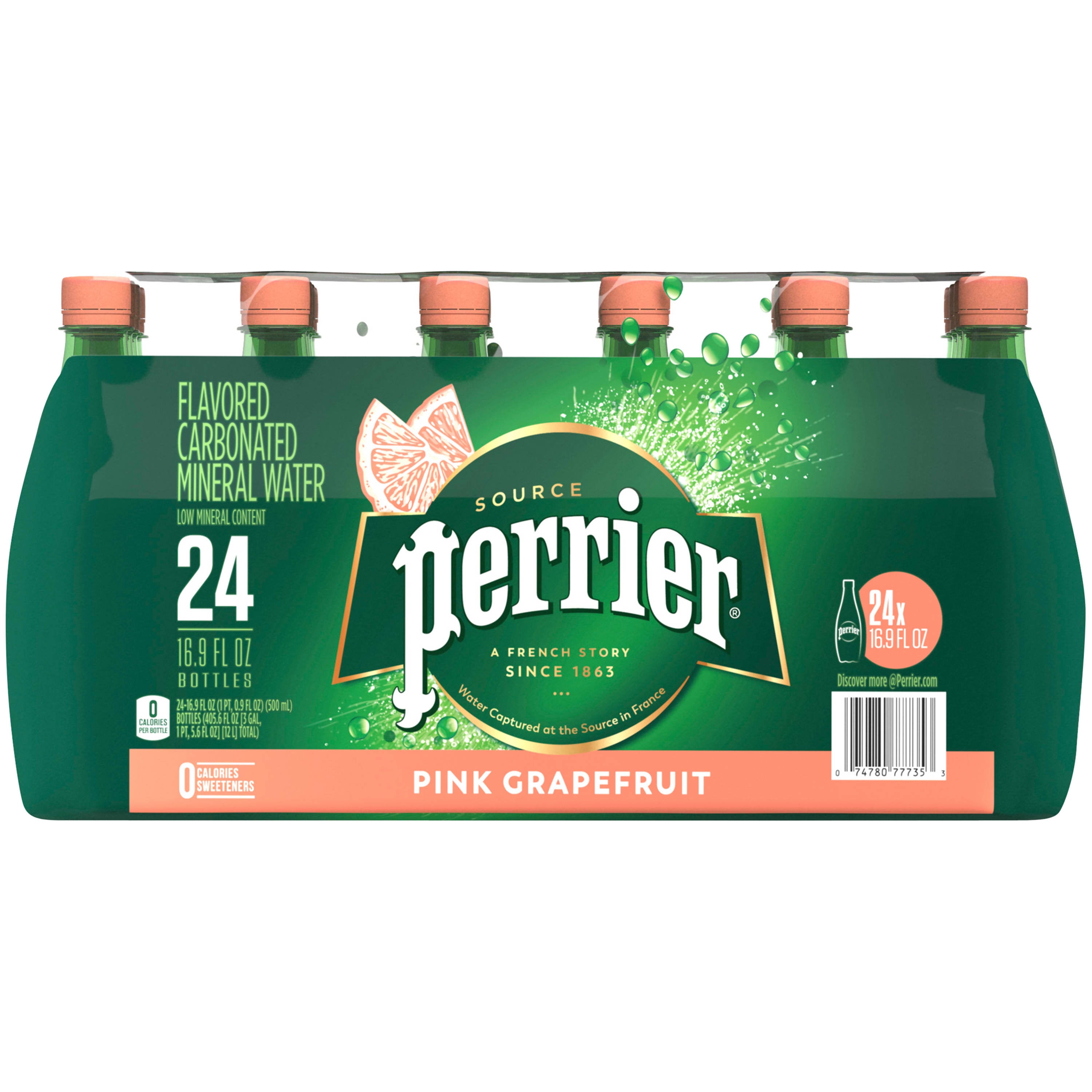 PERRIER Pink Grapefruit Flavored Sparkling Mineral Water