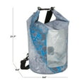thumbnail image 3 of Realtree Wav3 20 L Roll Top Dry Bag, Unisex, Weather Resistant, Gray, 3 of 14