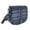 Blue & Purple Stewart Tartan, variant on Harris Tweed Women's Shoulder Bag with Buckle Detail – 100% Wool – Made in Scotland, Jazzy Weave