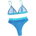 thumbnail image 2 of Maillot de Bain Deux Pièces pour Femmes, Bikini Triangle et String à Nouer sur le Côté, 2 of 4