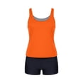 thumbnail image 6 of FDGIU ‌2026 Women's 3 Piece Tankini Swimwear Tummy Control Plus Size Swim Top with High Waisted Boyshorts Bathing Suit Set, 6 of 7