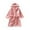 Pink, variant on Adorable Cartoon Themed Hooded Flannel Bathrobe for Toddler Kids Cozy Nightwear and Pajama Style Robe