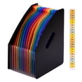 thumbnail image 4 of 12 Pockets Expanding File Folder Accordian File Organizer A4 Letter Size Document Organizer File Rack Rainbow Color for Home Office School, 4 of 8