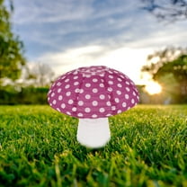 WHAMVOX Purple Mushroom Shaped Paper Lanterns for Decoration with Stable Structure and Fairyland Atmosphere 3pcs