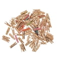 thumbnail image 4 of 100 pinzas de madera pintadas para ropa, diseño único, duraderas y desmontables., 4 of 14