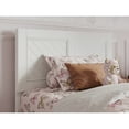 thumbnail image 3 of Clayton Twin Wood Platform Bed with Panel Footboard and Twin Trundle in White, 3 of 10