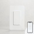 thumbnail image 3 of Mistaha Smart Home Tuya Wifi Light Switch 3 Gangs Voice/App Control Timer Backlight LED Indicator US Plug Remote Control Light Switch White, 3 of 7