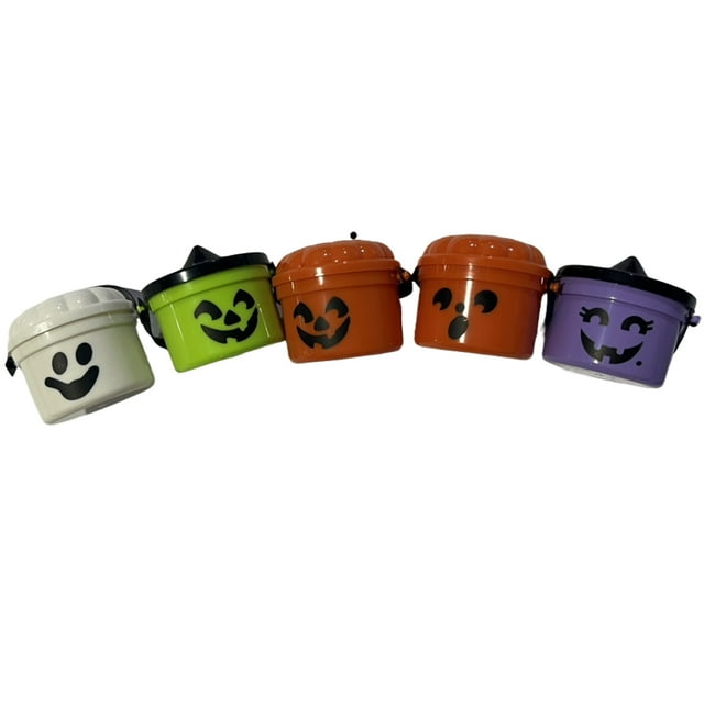Mini Bonbons d'Halloween Assortis Délice Assorti Fête d'Halloween Nostalgie Seaux de Cheer comme Mini Seaux d'Halloween 5 Pcs
