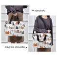 thumbnail image 6 of FORMRS 16" Laptop Bag Carrying Sleeve Case with Handle Travel Shoulder Briefcase, Beige Snow Houses, 6 of 8