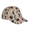 thumbnail image 3 of Fotbe Funny Chicken Classic Baseball Cap, Adjustable Snapback Hats, Outdoor Baseball Hat for Men and Women Cotton Soft, 3 of 9