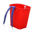 thumbnail image 4 of Cesta trasera para almacenar frutas, cubo de agua ligero con correas para los hombros para ir de compras, recoger setas, pescar al aire libre Rojo, 4 of 8