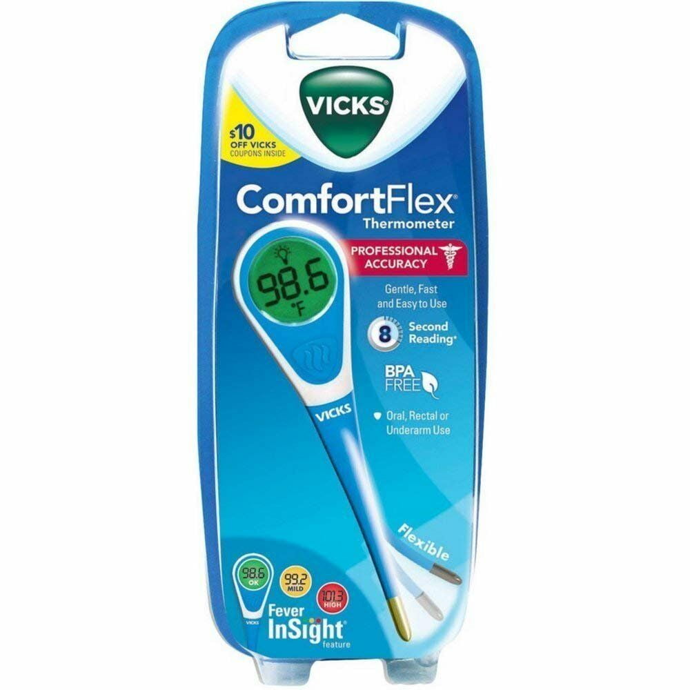 Vicks Accurate Oral Versatile Comfort Flex Digital Thermometer, 1ct, 6