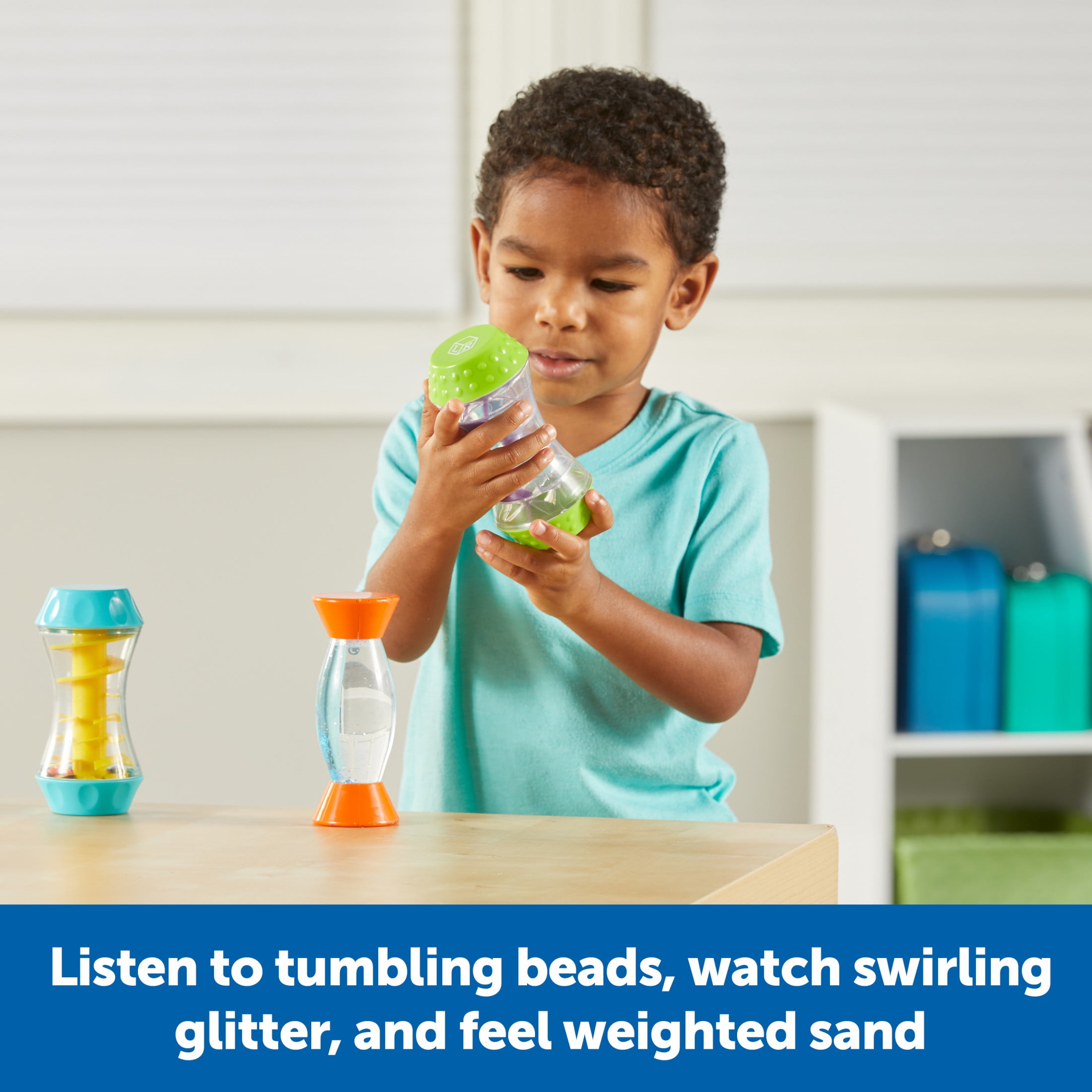 Learning Resources Sensory Trio Fidget Tubes - Tactile Play Tools, Ages 3 +