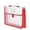 Red, variant on Transparent PP File Envelopes with Buckle, Expandable A4 Document Pouch for Office Home Receipts Card Storage(1 Pcs)