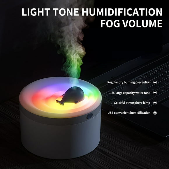 Up to 65% off!Humidifiers for Bedroom 1.5L Humidifier Usb Colorful Marquee LED Night Purifier Humidifier
