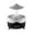Black, variant on Gcvizuso Essential Oil Diffuser, Aroma Diffuser, Colorful Water Droplet Humidification Lamp, Remote On-off/Control Light, Aroma Diffuser Mood Light, Rain Sound Accompanies Sleep