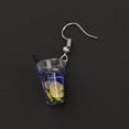 thumbnail image 3 of Deeceymbur Funny Exaggerated Fruit Tea Lemon Theme Earrings Resin Crystal Tassel Dangle for Women Party Club Costume Accessories Eye Catching Fashion, 3 of 5