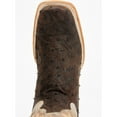thumbnail image 6 of Tanner Mark Men's Exotic Full Quill Ostrich Western Boot Broad Square Toe Dark Brown 9 D(M) US, 6 of 7