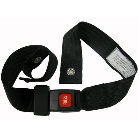 Proactive Wheelchair Positioning Belt Strap, Auto Style Push Button, Black, 48" L