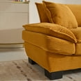 thumbnail image 5 of SOULART 84" Cloud Couch, Yellow Sectional Sofa, Loveseat for Small Spaces with Pillows, 5 of 12