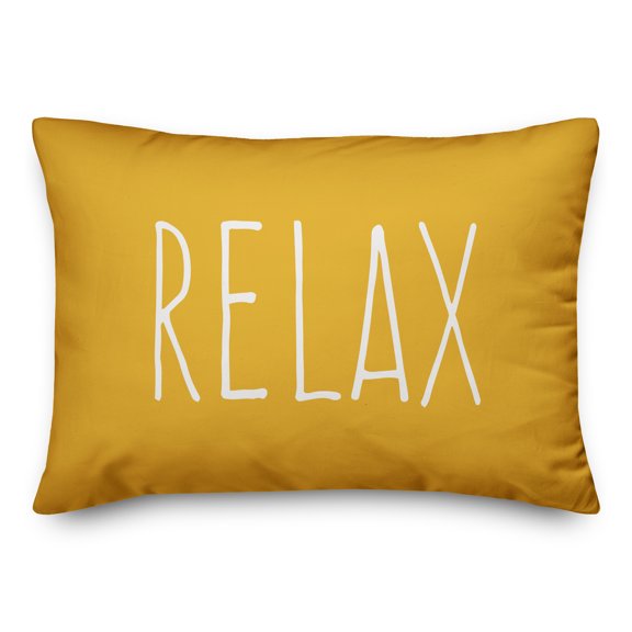 Creative Products Relax Yellow 14x20 Indoor / Outdoor Pillow