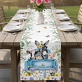 thumbnail image 4 of Animals Flowers Table Runner 48 Inches, Weeping Spring Floral Elegant Pastoral Bed Runner Dresser Scarves Tabletop for Indoor Outdoor Parties/Ceremony/Banquet, 13" x 48", 4 of 8