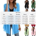 thumbnail image 4 of Fabrcox Shrug Cardigan for Women Chiffon Open Front Long Women Cardigan Short Sleeve Comfy Casual Sun Protection Lightweight Sheer Shawl Green M, 4 of 7