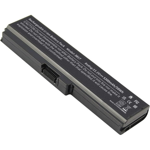 PA3817U-1BRS Battery for Toshiba Satellite L755 C655 M645 L750P L600 L675 L675D L700 L745 L750D L755D M640 P745 Series, Fit PA3818u-1BRS PA3819U-1BRS