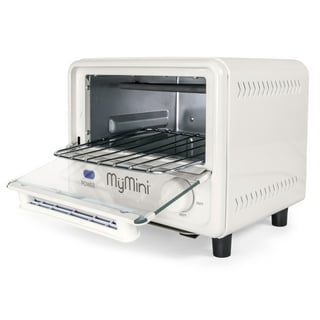 COMFEE' 4 Slice Small Toaster Oven Countertop, Retro Compact Design,  Multi-Funct