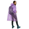 thumbnail image 5 of Waterproof Disposable Rain Ponchos - Thick Emergency Raincoat with Hood for Adults - Packable Travel Rain Jacket for Ocean Park, Hiking, Weddings (43.31" x 23.62") - Bulk Family Pack, 5 of 9