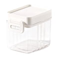 thumbnail image 1 of Airtight Cereal Container, Clear Plastic Food Storage Box, Easy Lock Sealed Container, Pantry Organizer Box for Snack, Pasta And Dry Food Classification Storage,White-300ml, 1 of 9