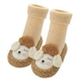thumbnail image 2 of AURIGATE Clearance! Baby Non Slip Socks Toddler Boys Girls Solid Color Cartoon Dog Socks Keep Warm Plush Kids Soft Non-slip Indoor Toddler Shoes Socks, 2 of 5