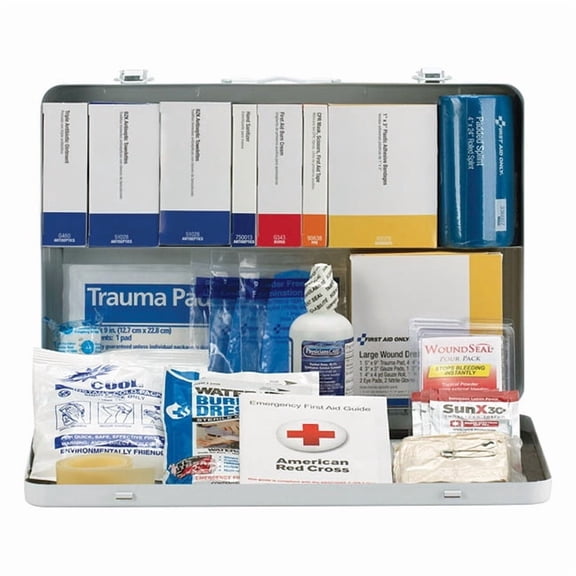 50-Person ANSI B  Weatherproof Contractor First Aid Kit