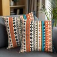 thumbnail image 2 of Decorative Throw Pillow Covers 18x18 Inch Set of 2 Retro Ethnic Art Home Decor Pillow Cases for Couch, Bohemian Patterns Cushion Case for Living Room Bedroom Bed Car Chair, 2 of 9