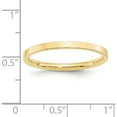 thumbnail image 3 of 10K Yellow Gold 10Ky 2mm Standard Flat Comfort Fit Band Size 9.5 Made In United States 1flc020-9.5, 3 of 5