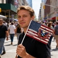 thumbnail image 4 of America 250th Anniversary Hand Waving Flags 20pic Independence Day Party Decoration, 1776-2026 Patriotic Mini Flags with Eagle & Stars Design 8x10in, 4 of 5