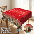 thumbnail image 2 of Tchckioa Christmas Red Square Tablecloth,Waterproof Table Cloth for Kitchen,52x52 Inch, 2 of 7