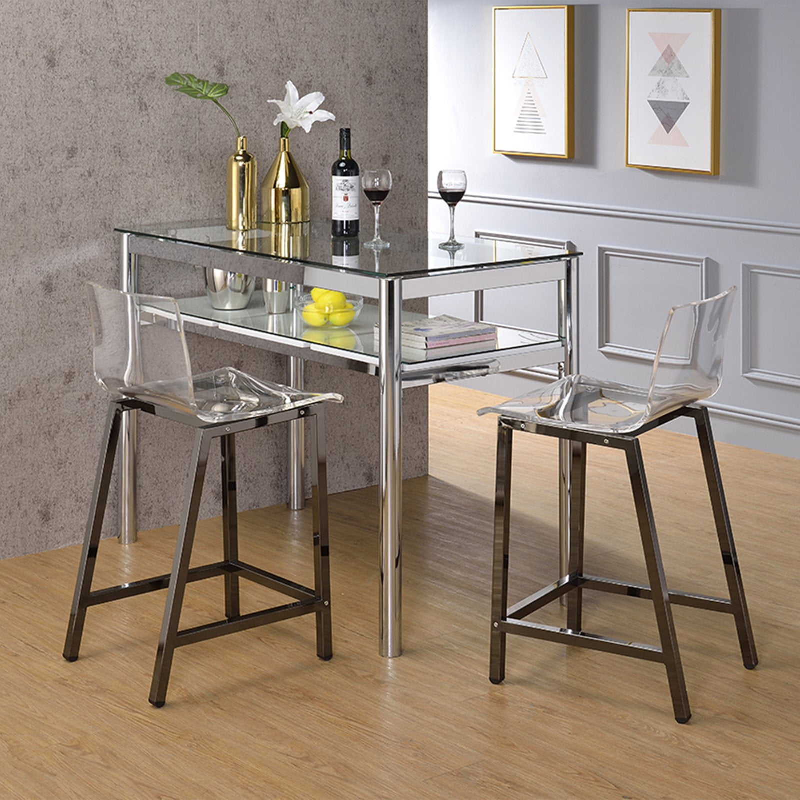 Pure decor clear acrylic counter stool deals