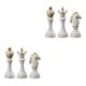 thumbnail image 1 of Wosthever 3Pcs International Chess Figurine Statue Home Decoration for Office Type1, 1 of 1